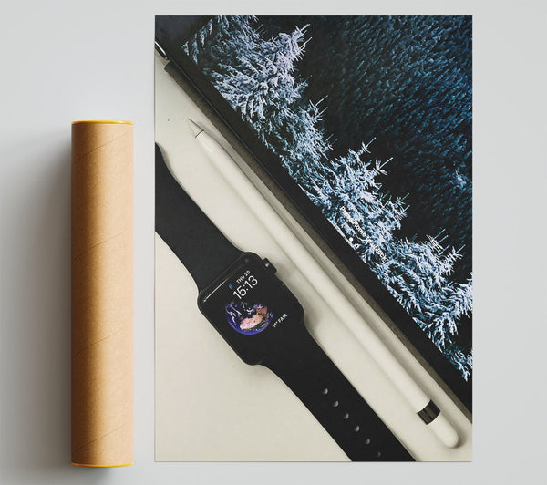Blue Forest Gadgetry Giclee Print