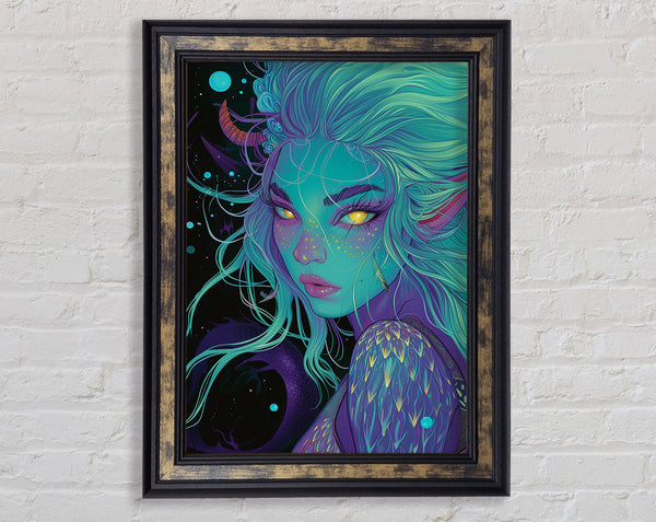 Mermaid Woman Framed Print