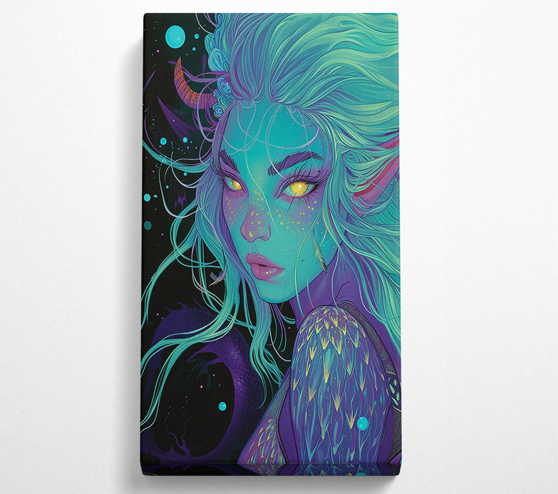  A Canvas Print of Mermaid Woman Canvas Art