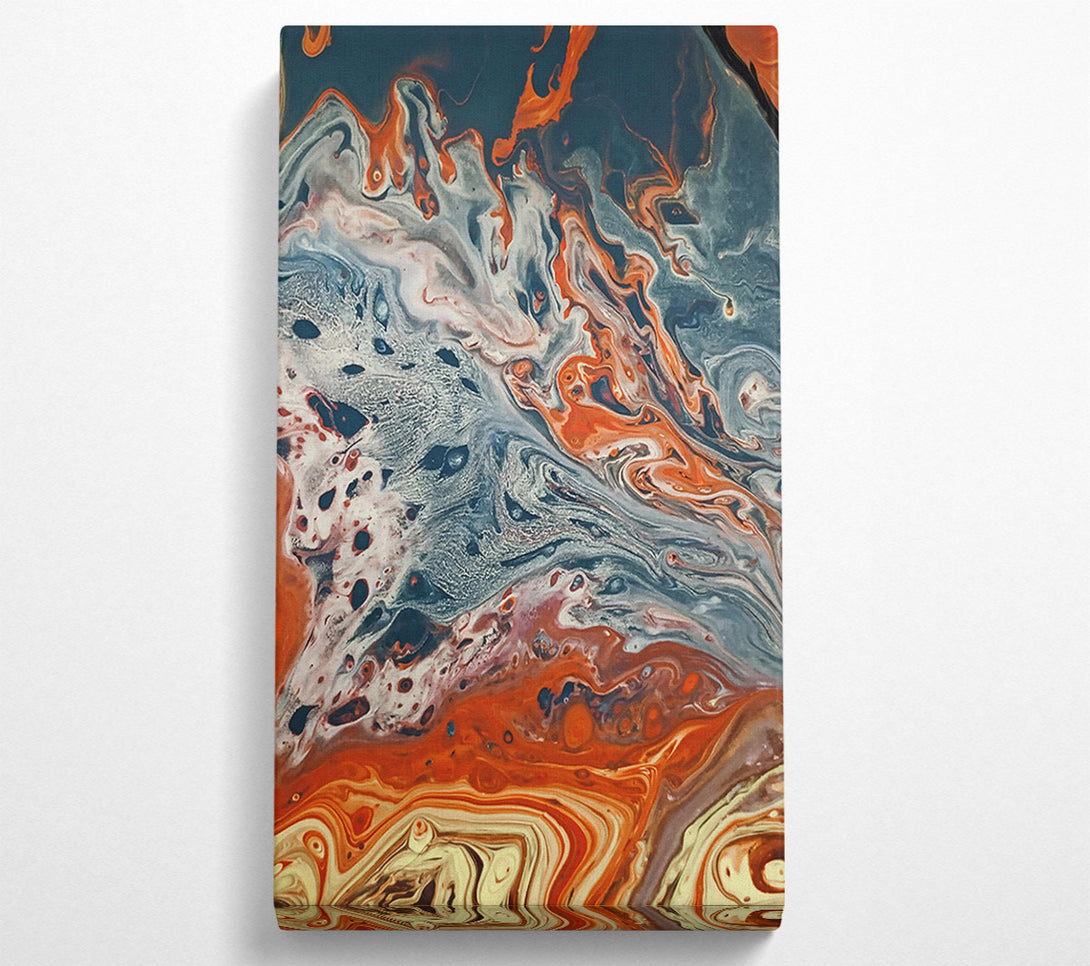  A Canvas Print of Orange Liquid Dreamscapes Canvas Art