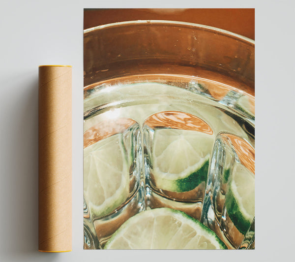 Golden Lime Reflections Giclee Print