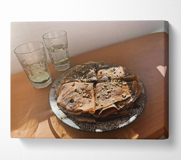  A Canvas Print of Brown Sugar Crepes Canvas Print