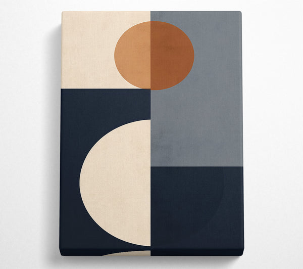  A Canvas Print of Mid Century Spheres Canvas Wall Art