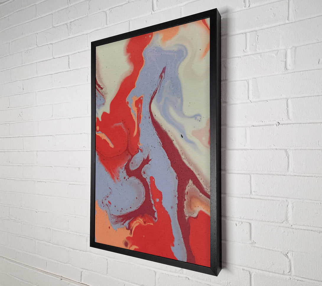  A Canvas Print of Lavender Swirling Red Canvas Art