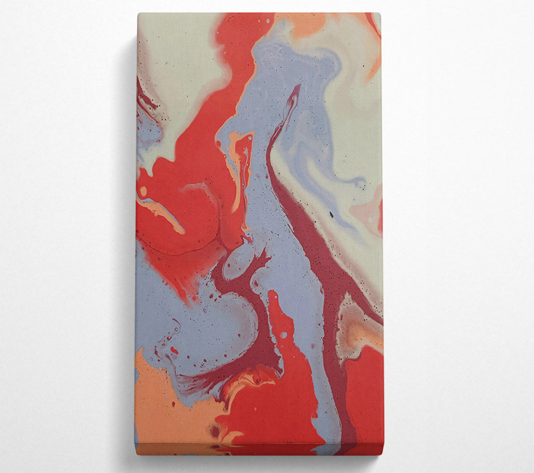  A Canvas Print of Lavender Swirling Red Canvas Art