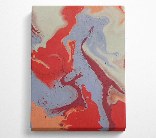  A Canvas Print of Lavender Swirling Red Canvas Art