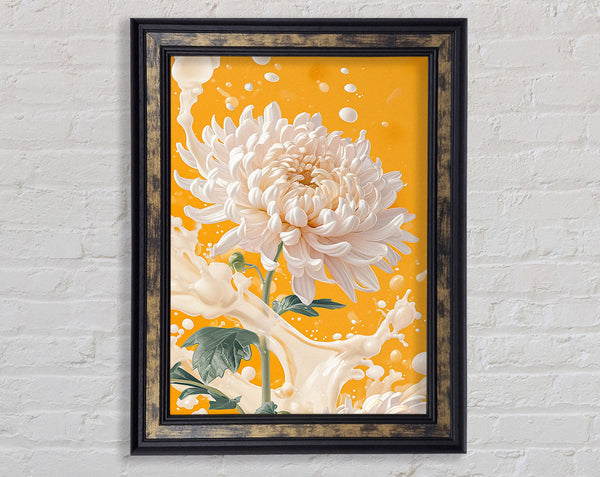 Milk Flower Framed Print