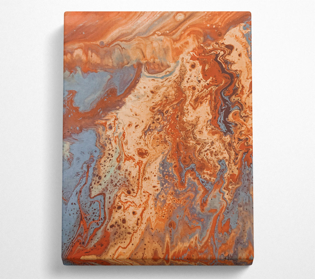  A Canvas Print of Orange Swirling Dreams Canvas Wall Art