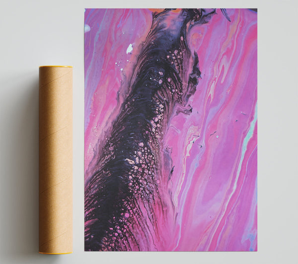 Pink Galactic Flow Print