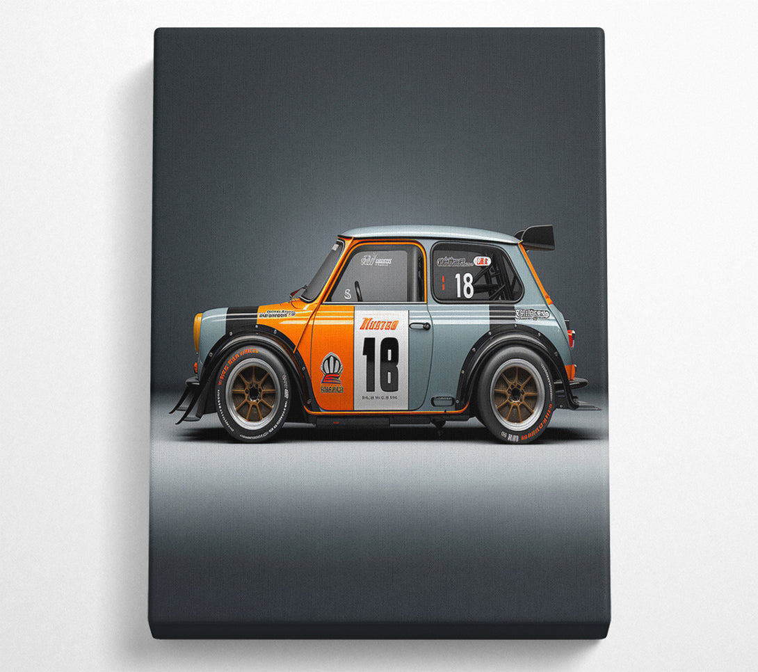  A Canvas Print of Mini Rally Canvas Wall Art