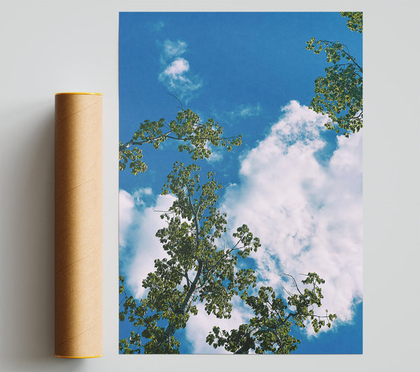 Azure Canopy Dreams Poster