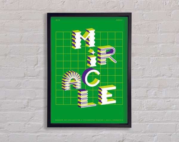 Miracle Retro Framed Print