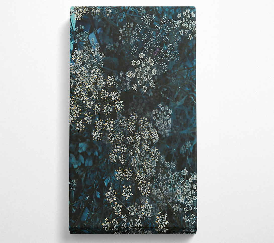  A Canvas Print of Teal Blooms Of Summer Canvas Print