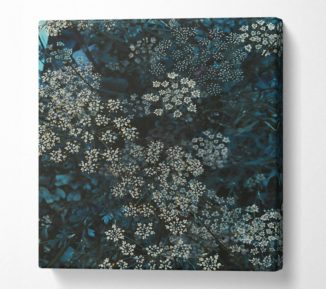  A Canvas Print of Teal Blooms Of Summer Canvas Print