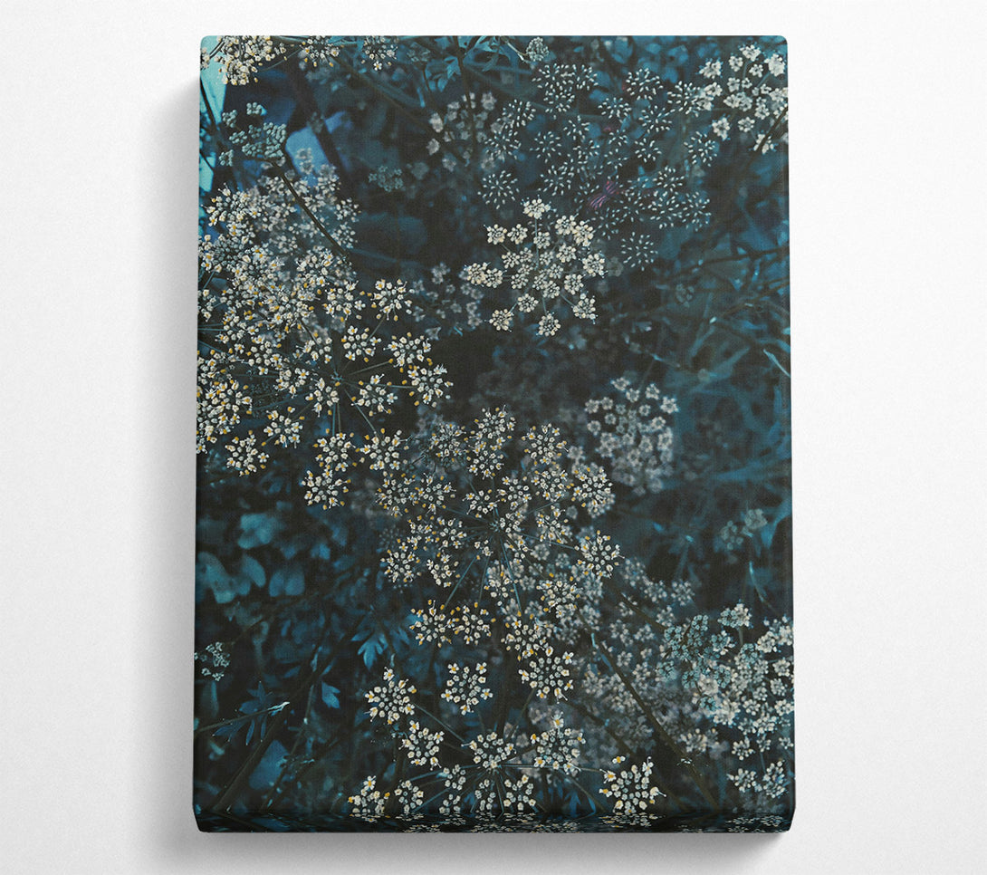  A Canvas Print of Teal Blooms Of Summer Canvas Print