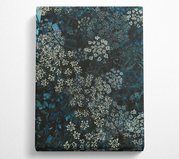  A Canvas Print of Teal Blooms Of Summer Canvas Print