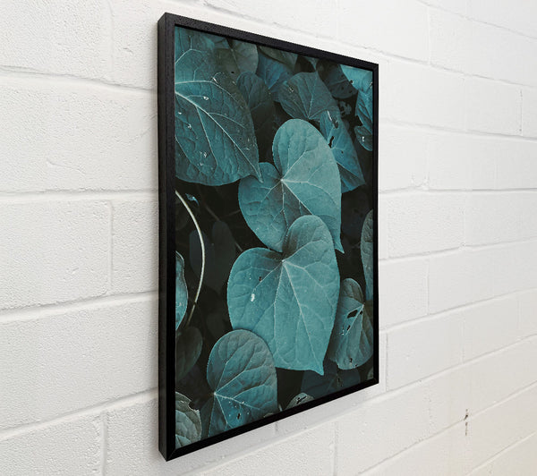 Teal Leaf Embrace
