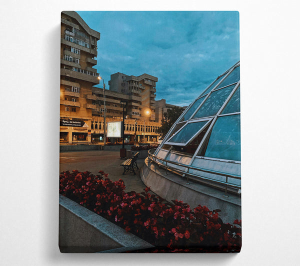  A Canvas Print of Blue City Dusk Canvas Print