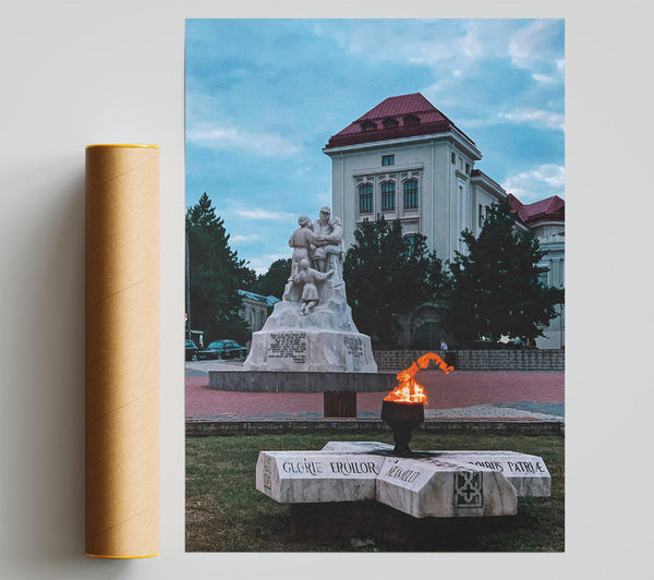 Eternal Orange Flame Giclee Print