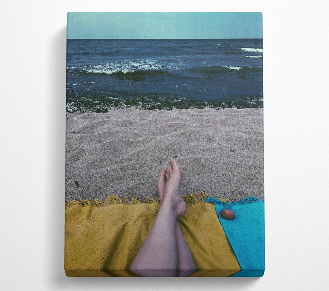  A Canvas Print of Blue Beach Daydream Canvas Wall Art