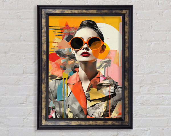 Modern Woman Fashion Framed Print