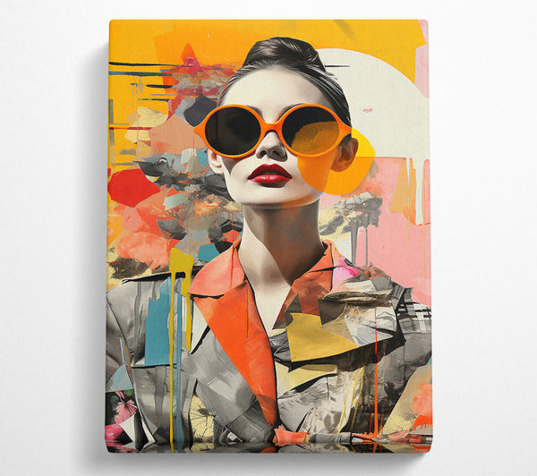  A Canvas Print of Modern Woman Fashion Canvas Wall Art