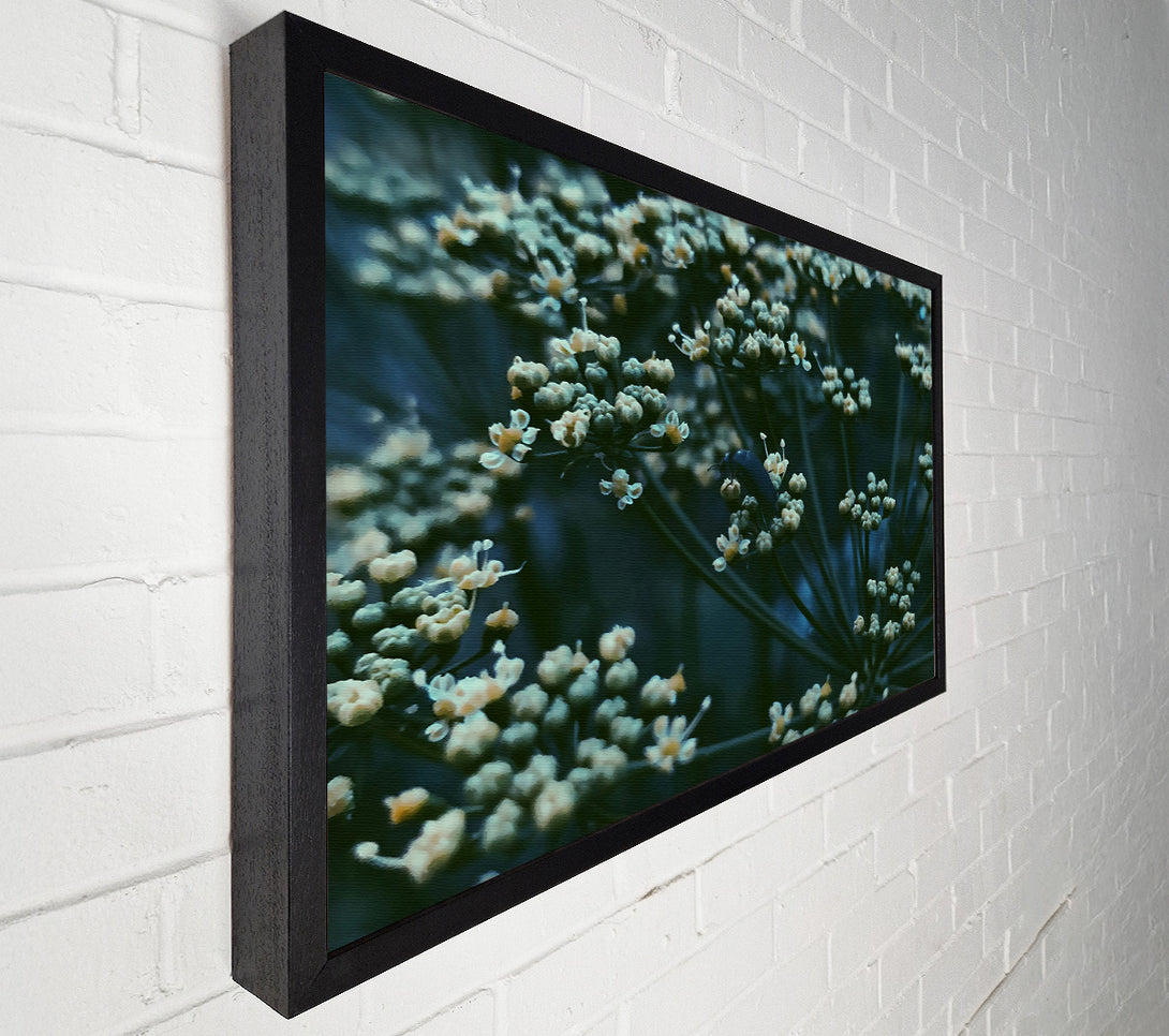  A Canvas Print of Teal Flower Bloom Canvas Wall Art