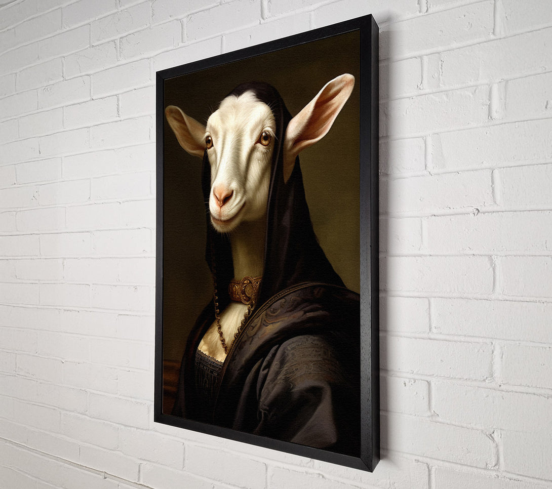  A Canvas Print of Mona Lisa Goat Canvas Print