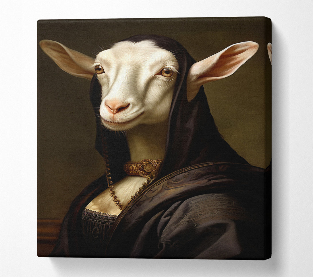  A Canvas Print of Mona Lisa Goat Canvas Print