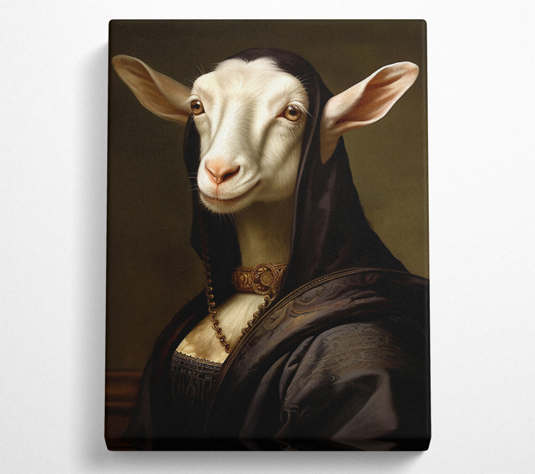  A Canvas Print of Mona Lisa Goat Canvas Print
