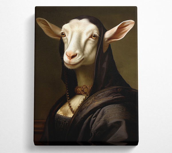  A Canvas Print of Mona Lisa Goat Canvas Print