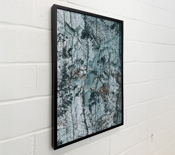 Teal Stone Abstract