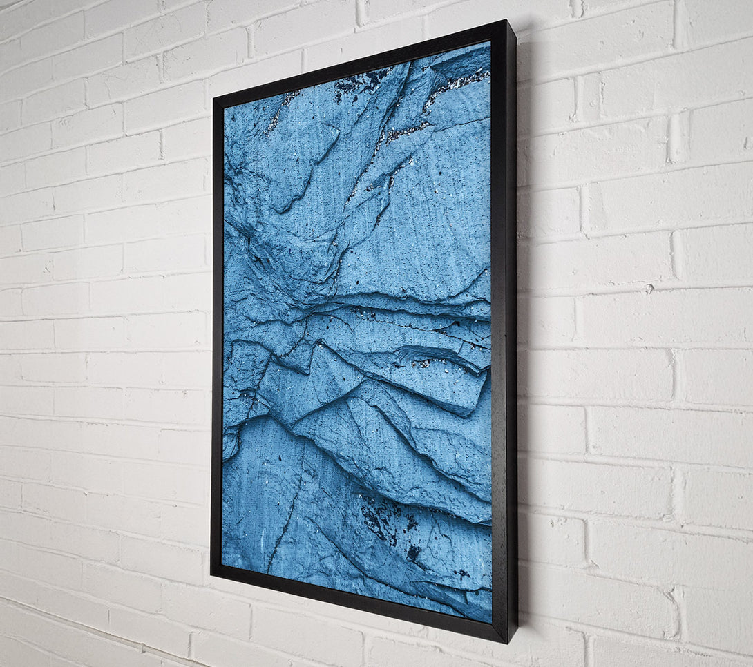 A Canvas Print of Layered Blue Stone. Canvas Print
