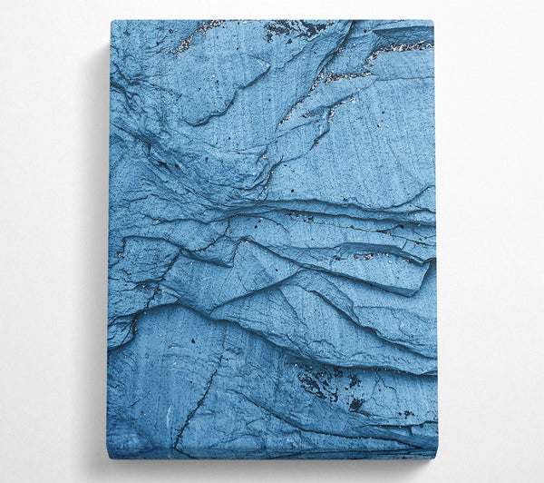 A Canvas Print of Layered Blue Stone. Canvas Print