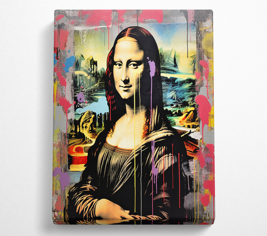  A Canvas Print of Mona Lisa Urban Canvas Wall Art
