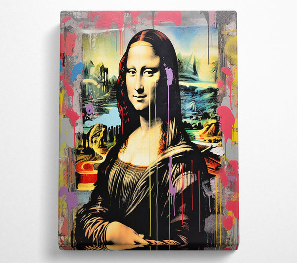  A Canvas Print of Mona Lisa Urban Canvas Wall Art