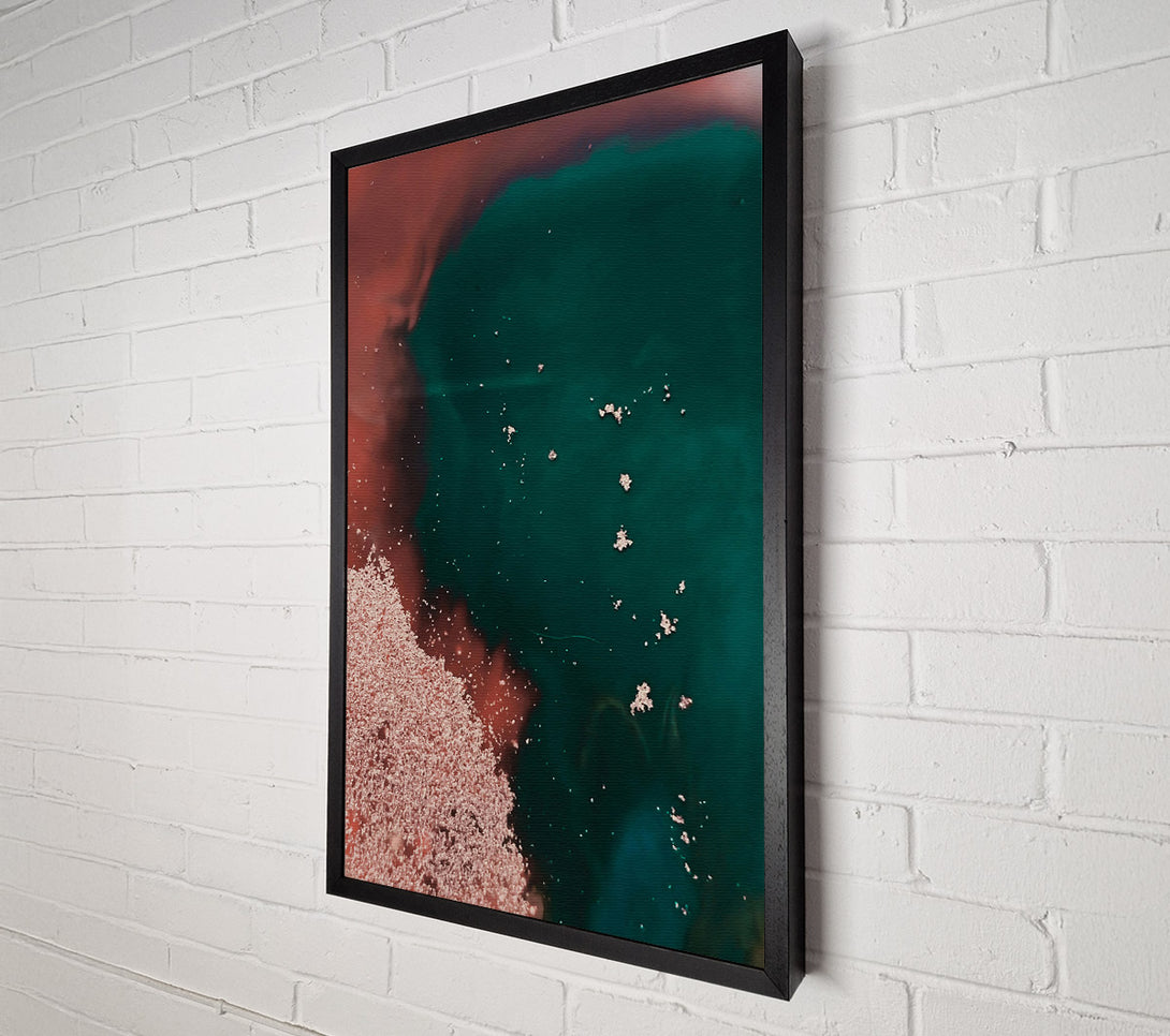  A Canvas Print of Emerald And Rose Mist Canvas Wall Art