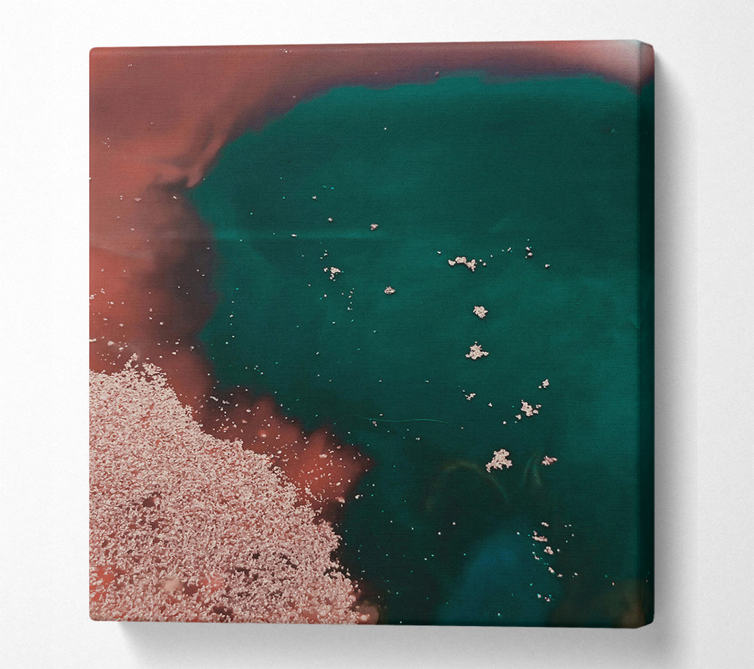  A Canvas Print of Emerald And Rose Mist Canvas Wall Art