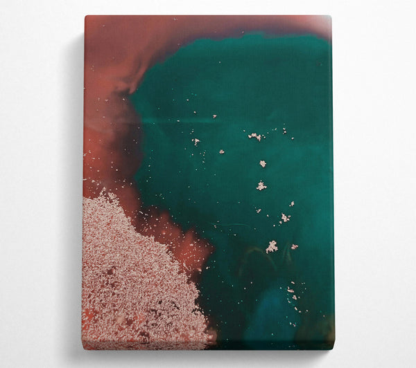 A Canvas Print of Emerald And Rose Mist Canvas Wall Art