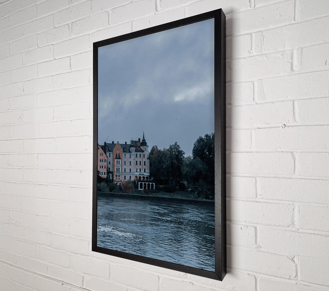  A Canvas Print of Blue River Reflections Canvas Print