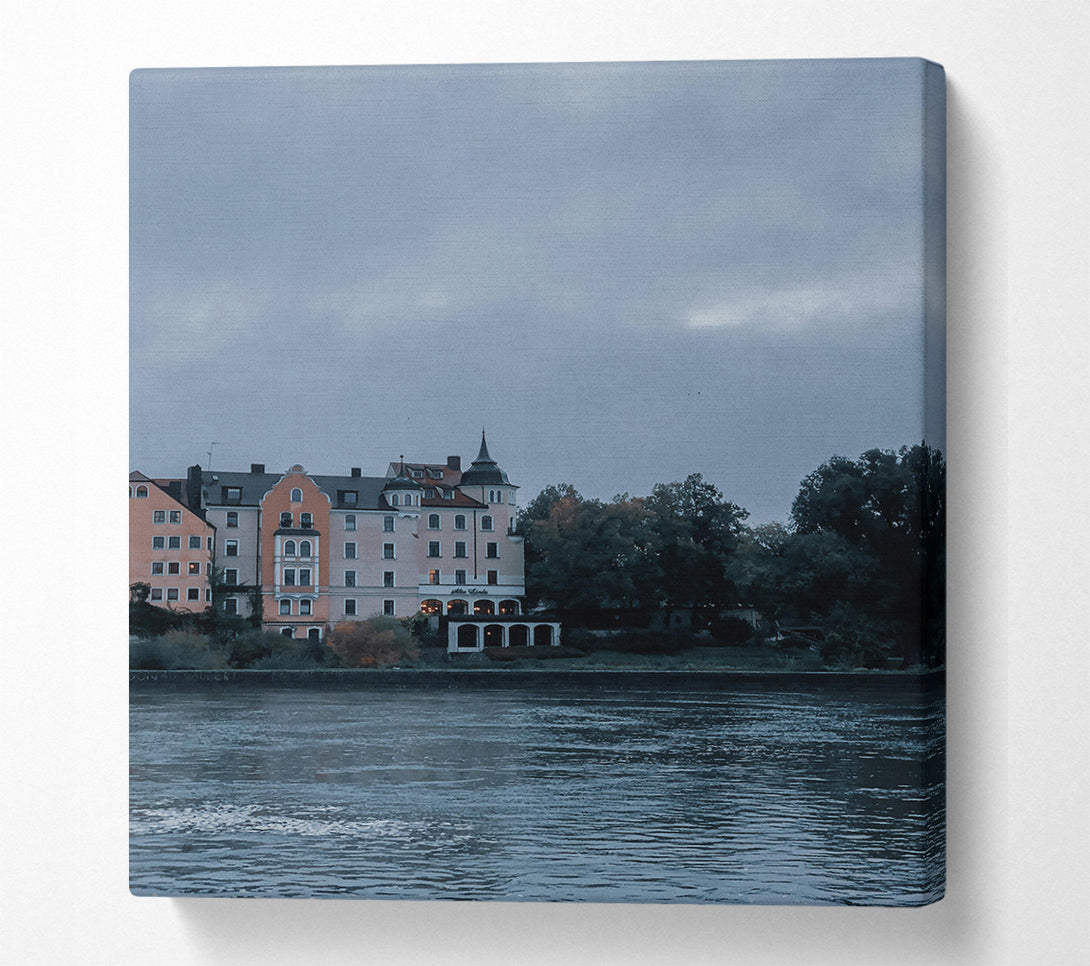  A Canvas Print of Blue River Reflections Canvas Print