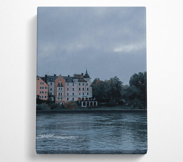  A Canvas Print of Blue River Reflections Canvas Print