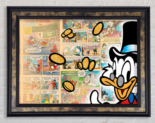 Money Bag Duck Framed Print