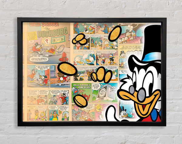 Money Bag Duck Framed Print