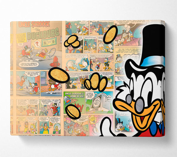  A Canvas Print of Money Bag Duck Canvas Art