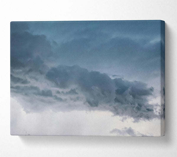 A Canvas Print of Grey Storm Clouds Canvas Art