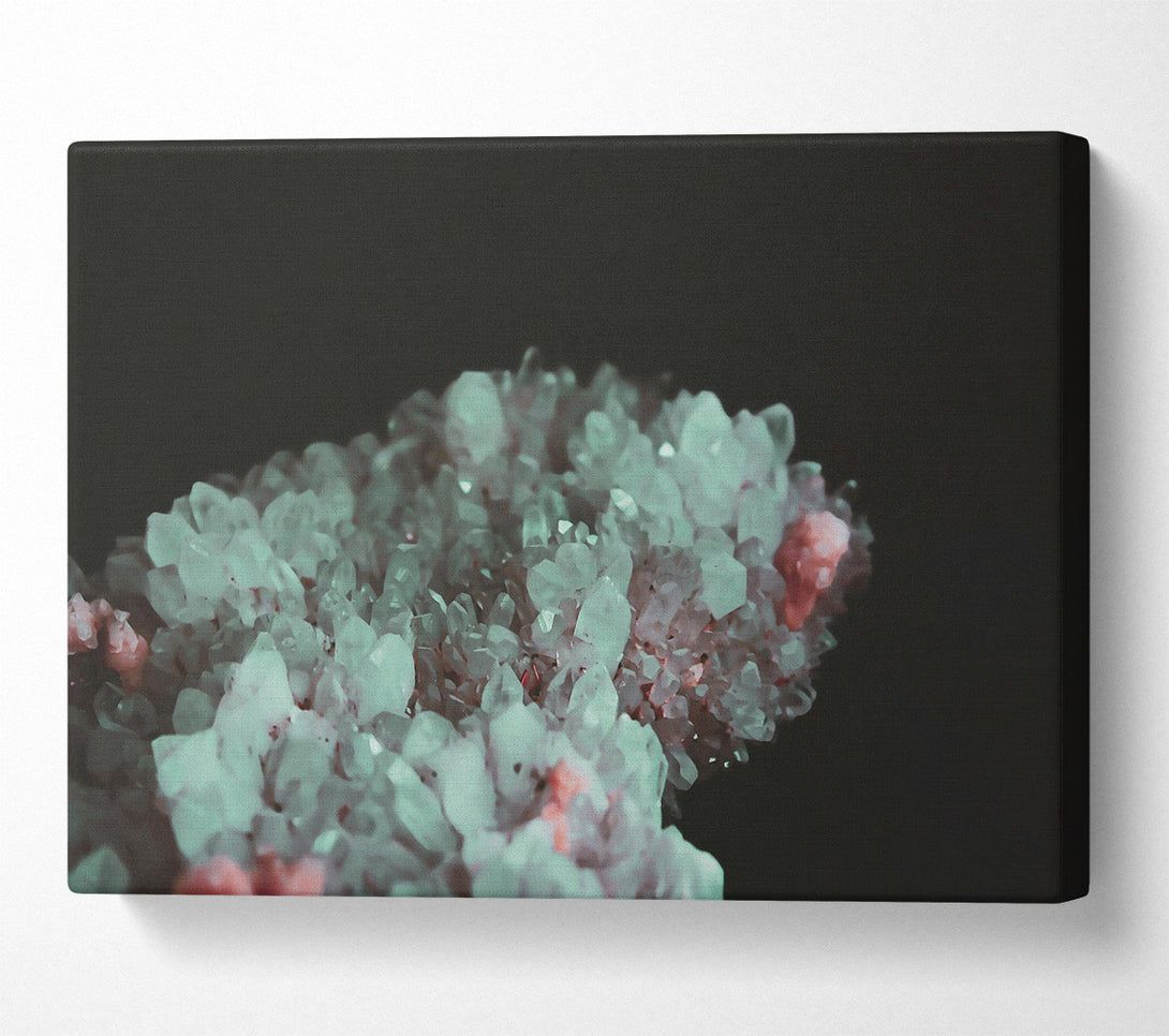  A Canvas Print of Emerald Crystal Cluster Canvas Print