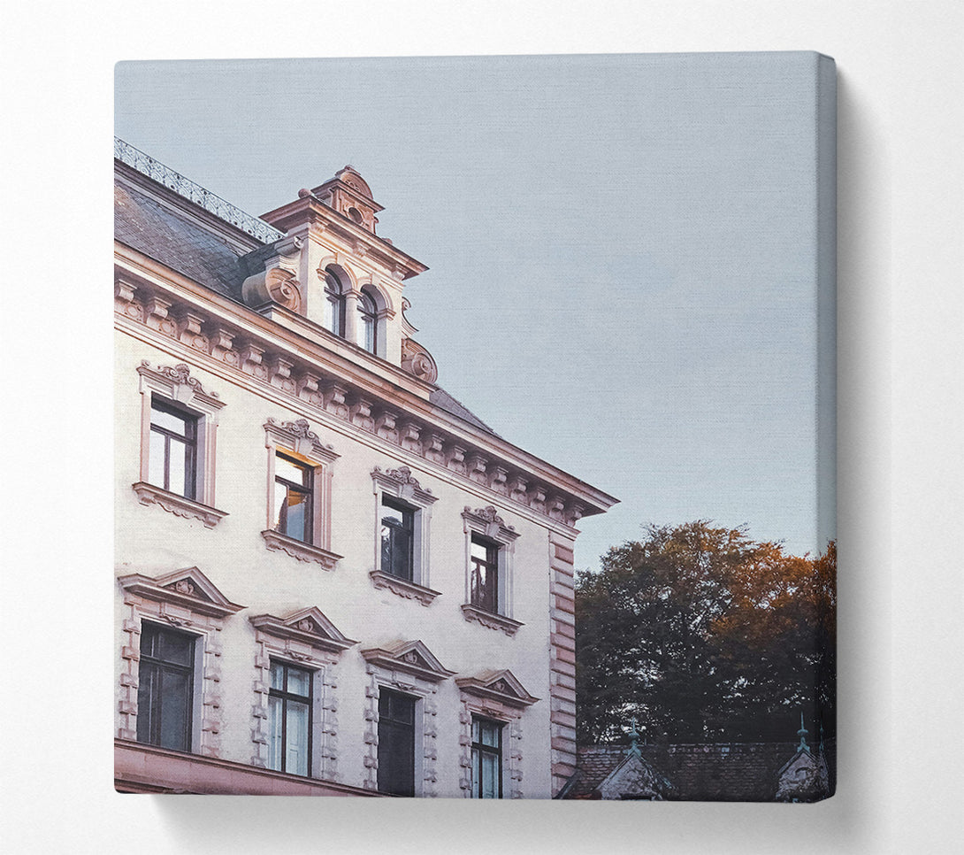  A Canvas Print of The Pale Facade Canvas Wall Art