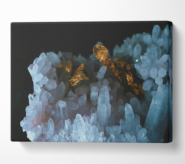  A Canvas Print of Azure Crystal Embrace Canvas Print