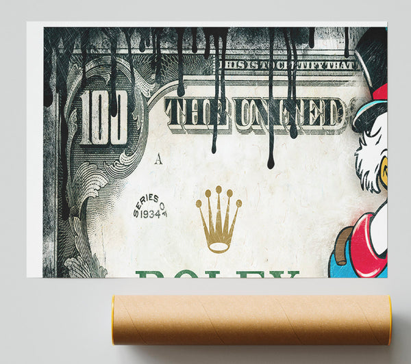 Money Bucks Duck Poster